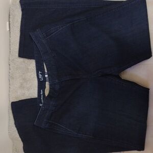 LOFT Dark Blue Flare Jeans Size 8
